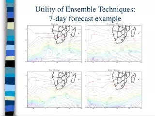 Utility of Ensemble Techniques: 7-day forecast example