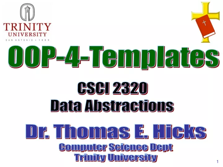 oop 4 templates csci 2320 data abstractions