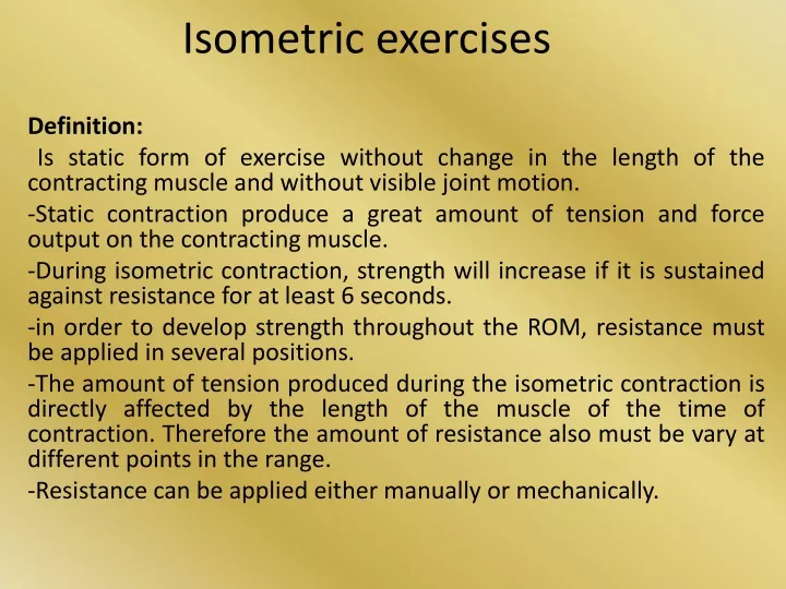isometric exercises