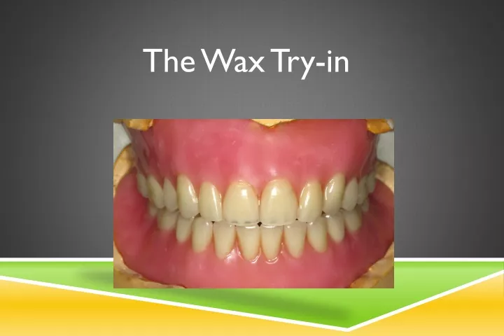 the wax try in