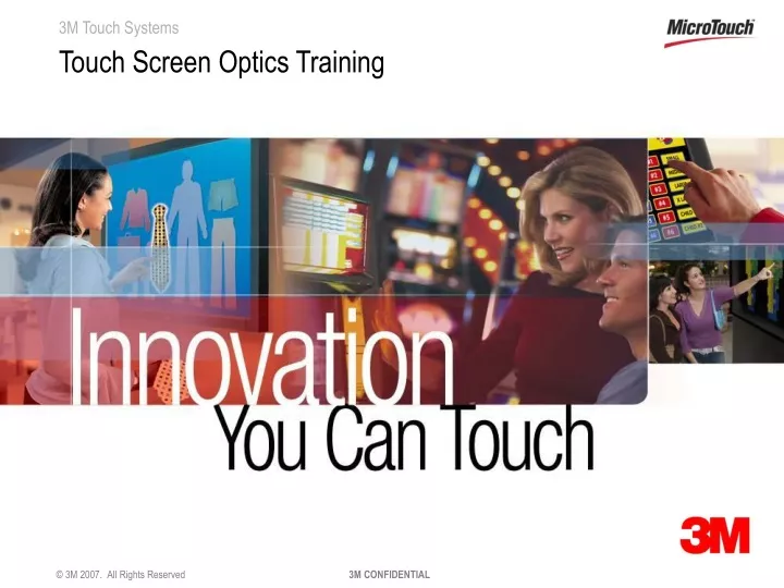touch screen optics training
