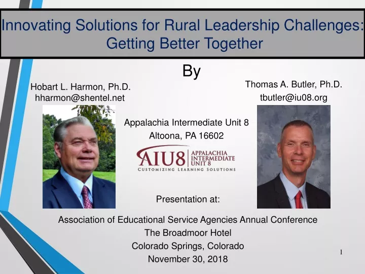 innovating solutions for rural leadership