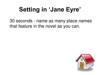 Setting in ‘Jane Eyre’