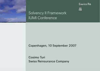 Solvency II Framework IUMI Conference