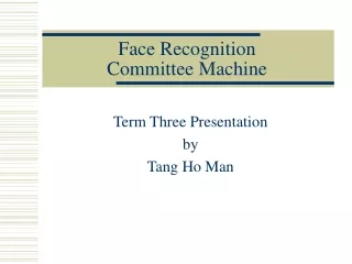 Face Recognition  Committee Machine