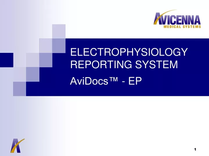 electrophysiology reporting system avidocs ep