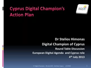 Cyprus Digital Champion’s Action Plan