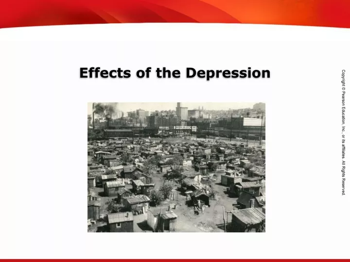 effects of the depression