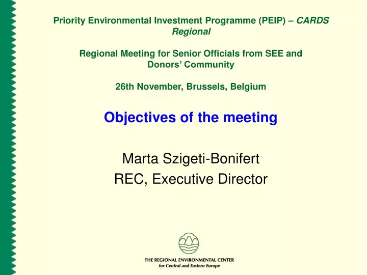 priority environmental investment programme peip