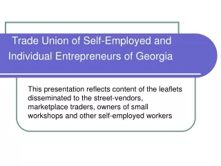 Trade Union of Self-Employed and Individual Entrepreneurs of Georgia