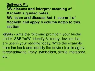 Create a  tree map : Title it:  Literary Terms