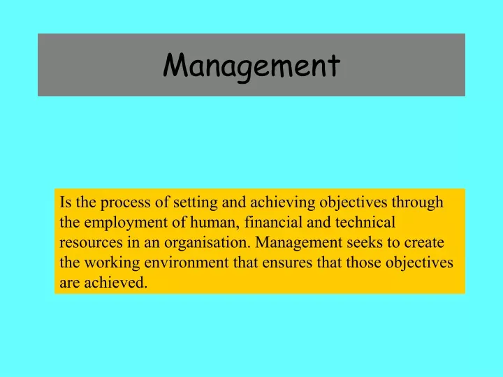 management