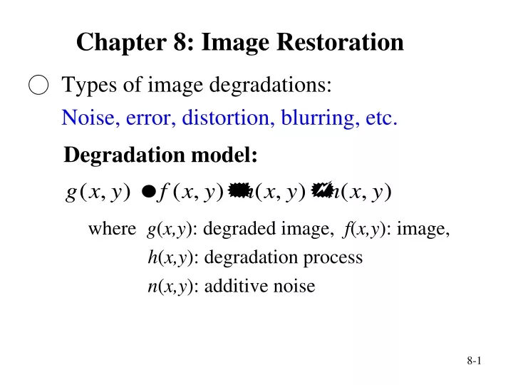 chapter 8 image restoration
