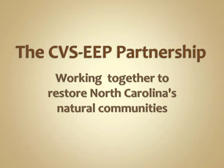 the cvs eep partnership