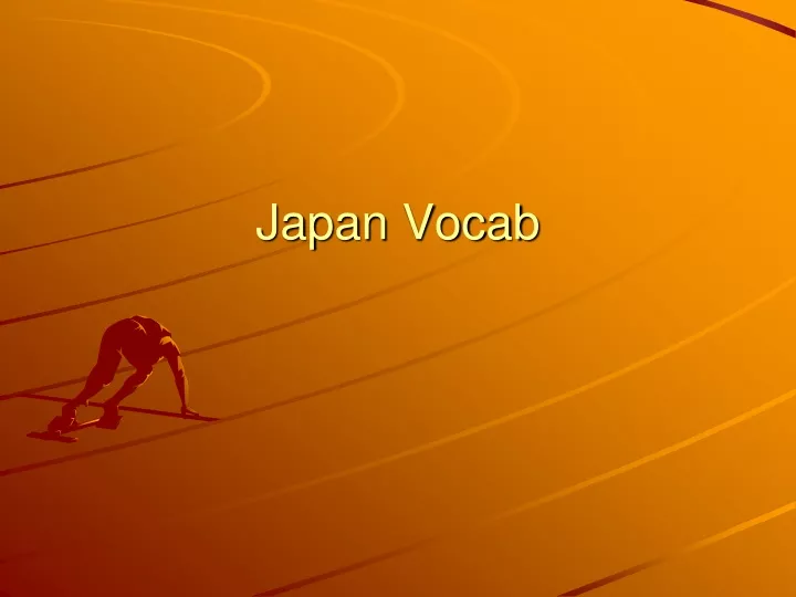 japan vocab