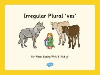 Irregular Plural ‘ves’