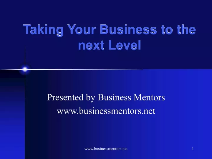 taking your business to the next level
