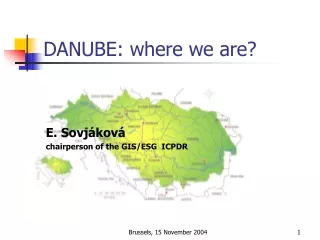 DANUBE: where we are?