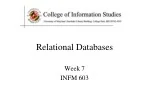 Relational Databases - slide 1