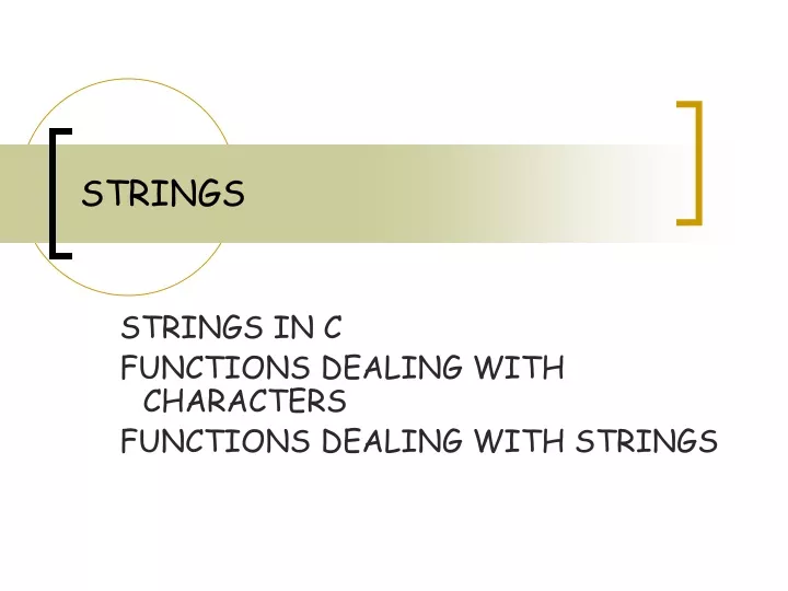 strings