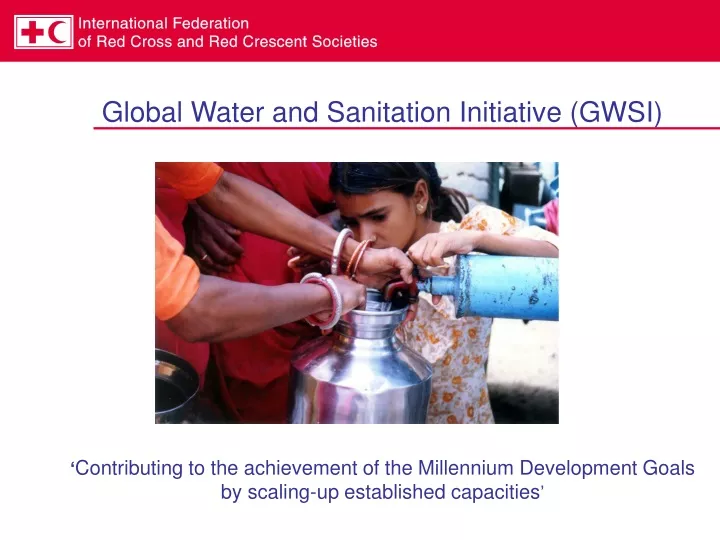 global water and sanitation initiative gwsi