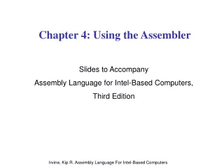 Chapter 4: Using the Assembler