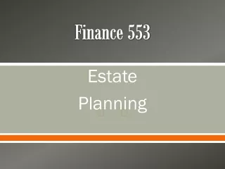 Finance 553