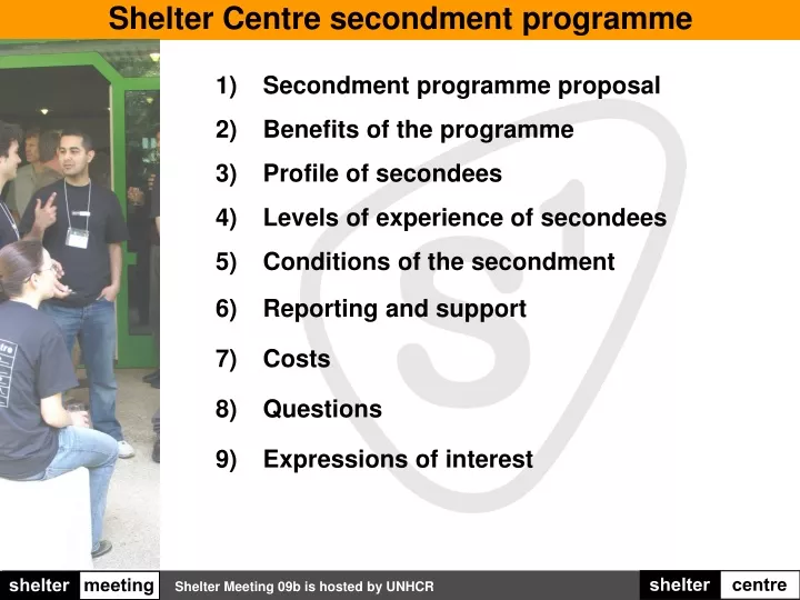 shelter centre secondment programme