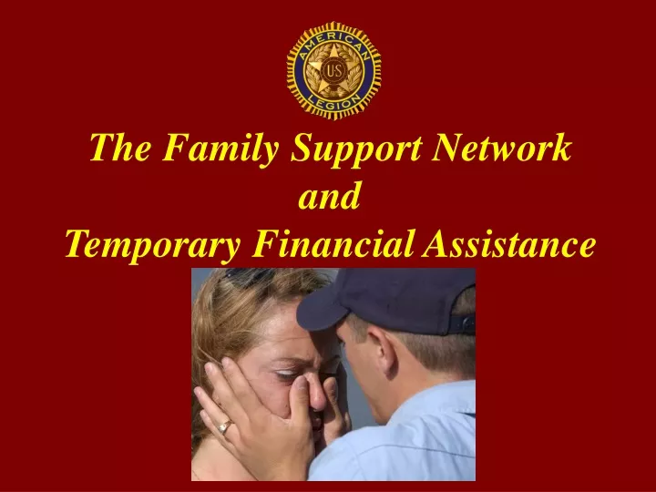 the family support network and temporary financial assistance