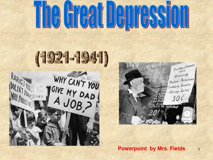 the great depression