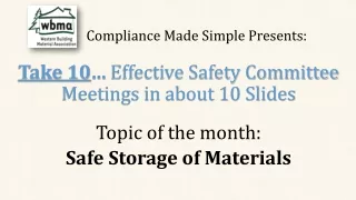 Compliance Made Simple Presents: