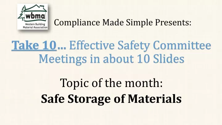 compliance made simple presents