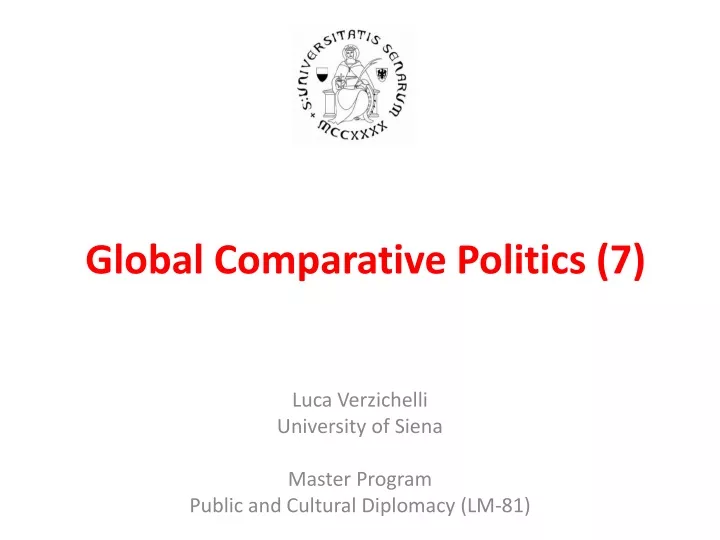 global comparative politics 7