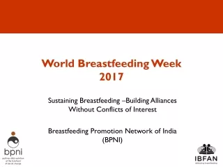 World Breastfeeding Week  2017