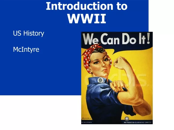 introduction to wwii