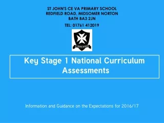 Key Stage 1 National Curriculum  Assessments
