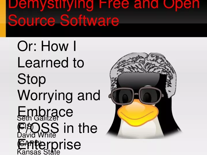 demystifying free and open source software