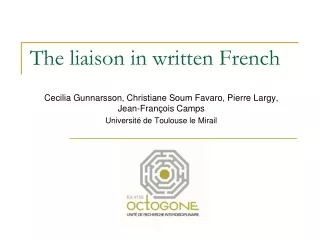 The liaison in written French