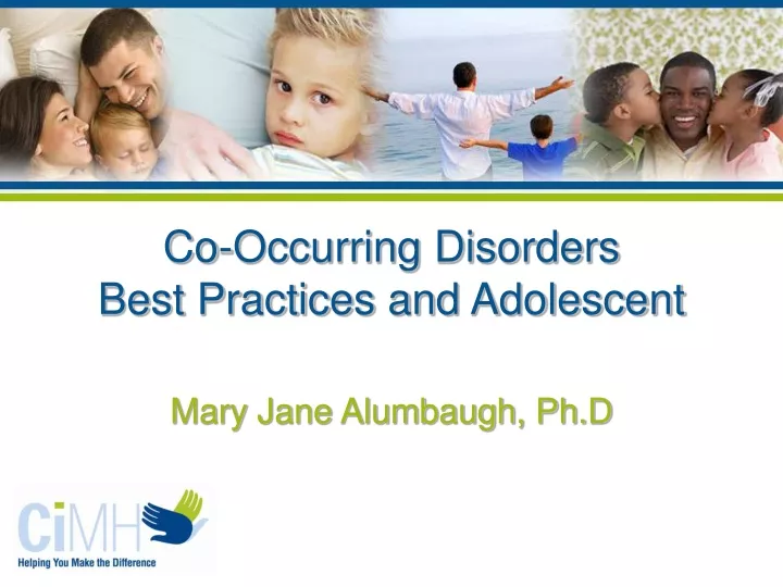 co occurring disorders best practices and adolescent