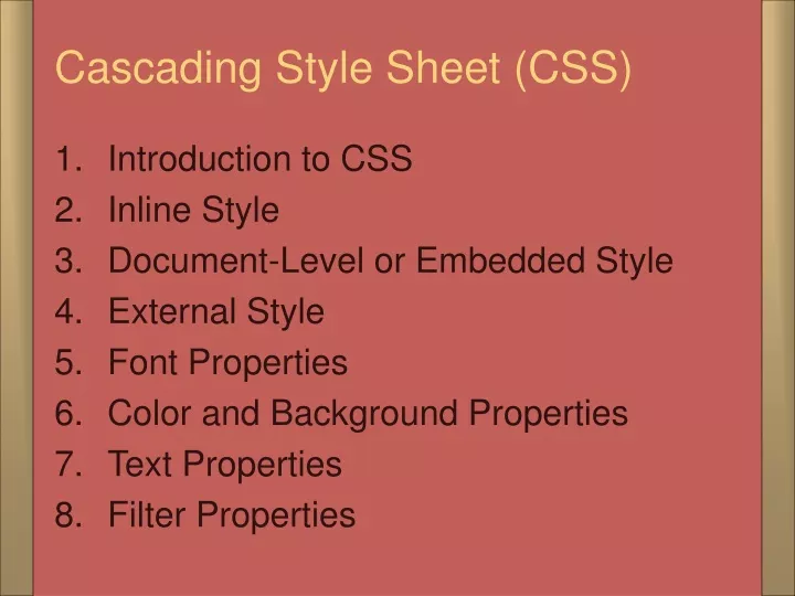 cascading style sheet css