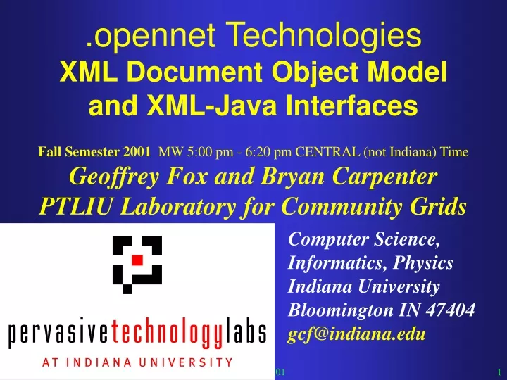 opennet technologies xml document object model and xml java interfaces