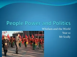 People Power and Politics