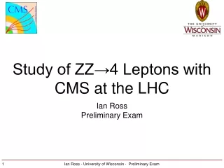 Study of ZZ→4 Leptons with CMS at the LHC