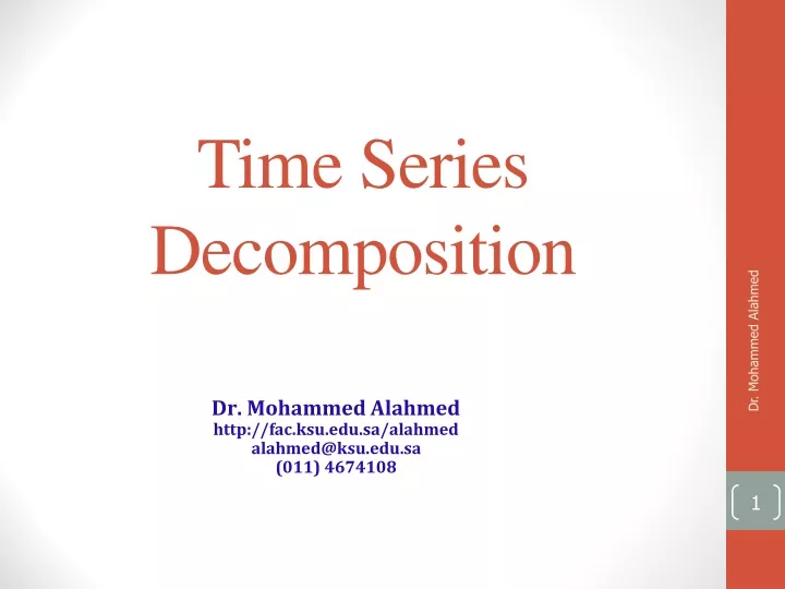 time series decomposition