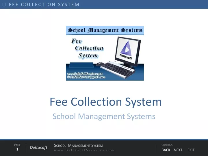 fee collection system