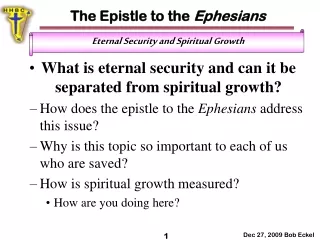 The Epistle to the  Ephesians
