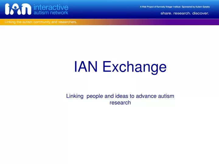 ian exchange linking people and ideas to advance