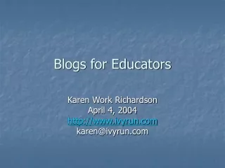 Blogs for Educators