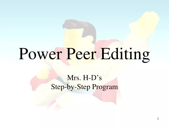 power peer editing