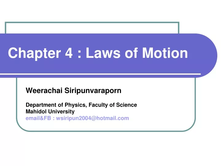 chapter 4 laws of motion